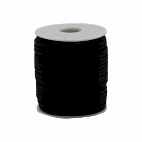 Rollo de cordon para accesorios - 2.5mm x 45m - Negro A001