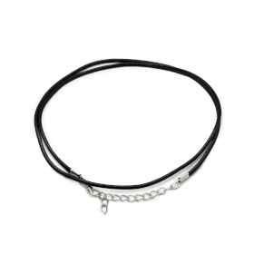 Cordones para accesorios - 2mm x 55cm - Negro 101