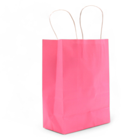 Bolsa Grande de Papel con Asa (26x32x12cm) - Rosa Rubor (130g)