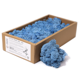 1x Musgo Decorativo - Azul - (aprox. 500g)