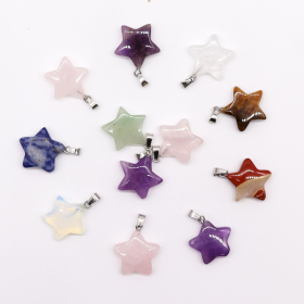 12x Colgantes Estrellas -  20x6mm