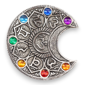 Porta-incienso Luna Siete Chakras 11.5cm